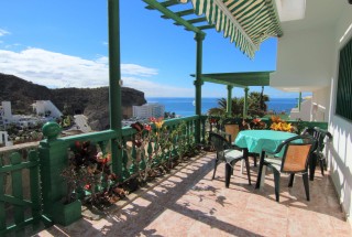 291 - 2 soveroms leilighet i NYe Puerto Rico, solrik terrasse med flott havusikt.